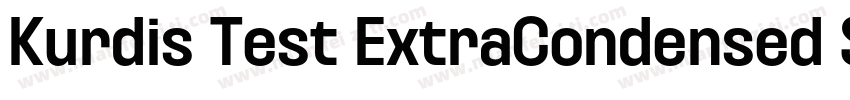 Kurdis Test ExtraCondensed SemiBold字体转换